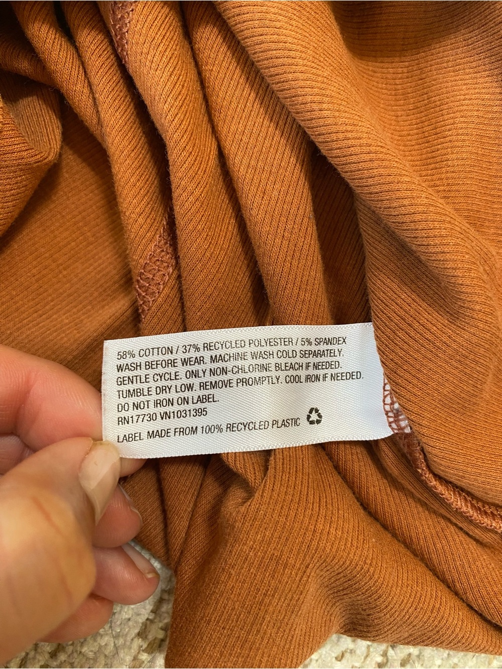 Universal Thread Everyday Racerback Tank Top - Rust Brown - Picture 3 of 4